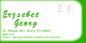 erzsebet georg business card